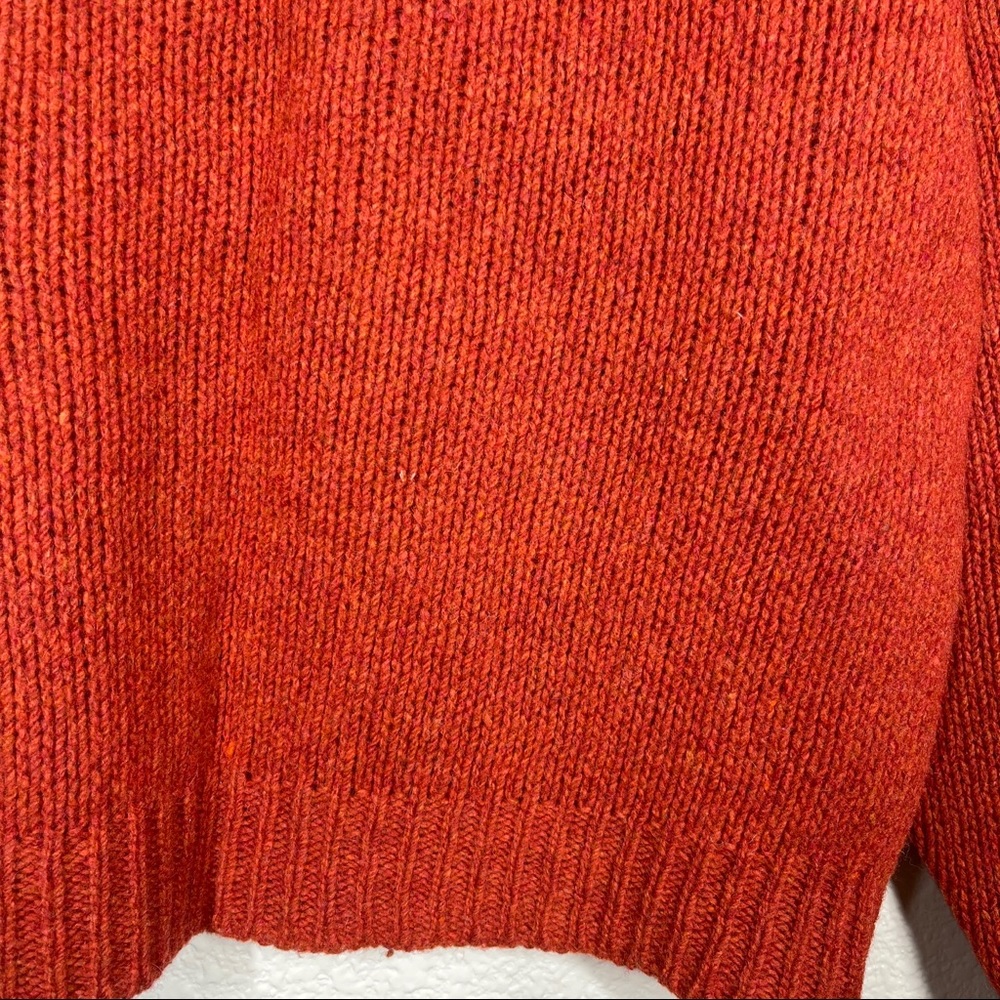 Vintage Arrow Cum Laude Sweater 1960’s Pullover 100% Wool Orange Men’s Medium - Picture 5 of 10